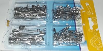 D&D PARQUET DE 125 PCS EPINGLES A NOURRICE PLUSIEURS TAILLES ASSORTIES PRATIQUE