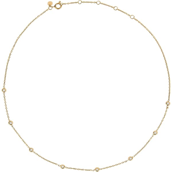 Breil Stylize Collana Donna In Acciaio – Minimal Con 5 Pendenti Esagonali, Regolabile 37-47 Cm