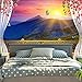 Produktbild Kuletieas Vogel über Tal mit Rose Forest Furnishing Strandteppiche Werk gedruckt Wandbehang Dekoration warme Farbe Serie-150X100cm