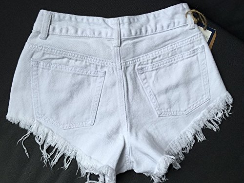 iRachel Damen Short Hotpants Demin Short kurze Hose Ripped Destroyed Loch Hose - 5