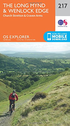 OS Explorer Map (217) Long Mynd and Wenlock Edge