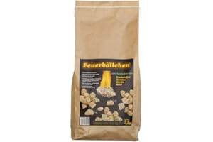 Feuerbällchen RaiffeisenWaren, allume-barbecue, allume-cheminée, allume-feu (allumeur écologique à base de produits naturels, pour allumer le charbon de bois, le feu de camp ou la cheminée) 2,5 kg