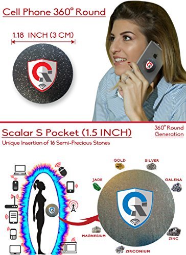 QUANTHOR Q360 + SPocket: 1 EMF Protection Cell Phone Shield for EMR/EMF Radiation Blocker + 1 Personal EMF Protector Scalar Energy Field Device, WiFi Shielding (Three International Awards) Bundle