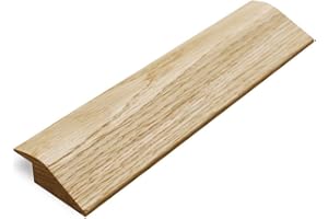 AMBIENCE HARDWOOD FLOORING Solid Oak 18mm 'R Section' Ramp Door Bar Threshold 0.9m Pre Finished Lacquered Oak