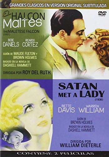 The Maltese Falcon (1931) + Satan Met A Lady (1936) Region Free PAL DVD, plays in English without subtitles