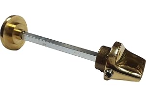 Architectural Hardware Replacement Privacy Door Handle Turn and Emergency Release Polished Brass