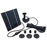Schnellstart: Das Produkt ist ein solarbetriebener dekorativer Brunnen-Kit, indem es Solarenergie verwendet, um die Pumpe in wenigen Sekunden zu fahren (ausreichend Sonnenschein).