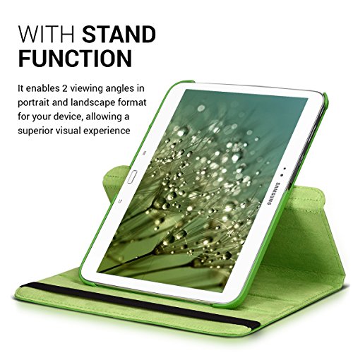 kwmobile Hülle für Samsung Galaxy Tab 3 10.1 P5200 / P5210 / P5220 – 360° Standfunktion Case Tablet Schutzhülle Kunstleder – Smart Cover Tabletcase Grün - 8