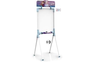 Chicos - Wendbare 2-in-1 Junior Tafel, inklusive Marker, Kreide, Radiergummi und Schablone Frozen II, Material von hoher Festigkeit und Haltbarkeit, ab 3 Jahren (53039)