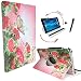 Produktbild Tablet Tasche für MP Man MPQC1040i Schutz Hülle Etui Case + Touch Pen - 10.1 Zoll Schmetterling Rose 360