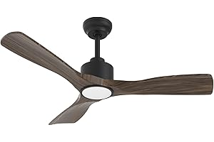 OFANTOP Ceiling Fan with Lighting, 132 cm Ceiling Fan with Light, 35 W Quiet DC Motor, Wi-Fi and Voice Control, 3 ABS Blades for Bedroom, Living Room