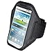 Produktbild handy-point, Armhalter, Sportarmband für iPhone 6, 6S, iPhone 7, Sony Xperia Ion, S, T, V, L, SP, M, M2, Z, Z1 Compact, Z3 Compact, Sony Z5 Compact, Sony Z5 Compact, E3, ZR, Samsung Core Plus, Grand Prime, Galaxy Express 2, Galaxy S5, S5 Neo, S5 Mini, Galaxy Core, Galaxy Nexus, Galaxy Alpha, Express, Ativ S, S4 Active, Motorola G, G2, Moto X, Ascend G510, G525, G526, G6, Y530, P2, P8, P8 Lite, HTC Desire 310, 601, HD2, One , One X, One XL, One M8, M9, E8, A9, Sensation XL, One Mini 2, Desire 320, 510, 610, 300, 500, Windows 8X, S Plus, Advance, S2, S3, S3 Neo, S4, Huawei Y300, Sensation XL, Ascend G510, LG Optimus L9, L9 2, L Fino, L65, G2 Mini, L70, Nokia Lumia 920, 900, 630, Motorola Razar, LG Prada, Halter für Arm zum Joggen, Sport, Armtasche, Armband, Halter für Handy, Halterung für Smartphone, Universell 14cm x 7,8cm mit Fach für Schlüssel / Kopfhörer (S3/S4 Armtasche - Schwarz)