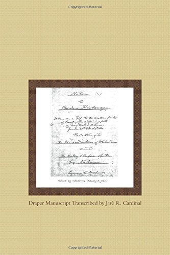 Notes of Border History- Taken on a Trip to the Western Part of Penna., & the Adjoining Parts of N. Y. & Ohio