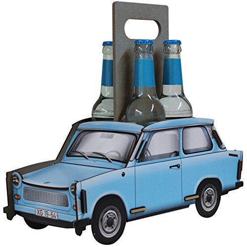 Preisvergleich Produktbild Flaschenträger Sixpack Trabant 4er, Kristallblau