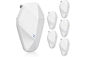 YALISITE Ultrasonic Pest Repeller,Mouse Repeller Plug-In,Effective Control Of Indoor Mice, Cockroaches, Ants, Flies, Mosquitoes, And Rodents, Safe For Pets And Human (White, 6pcs)