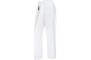 ‎BAY SPORTS Bay Basic Hose weiß, Karatehose, 8 UZ, XXXS - XXL, 100% Baumwolle, Kampfsport, Karate, Baumwolle, BW, Kampfsporthose Budo Trainingshose, Baumwollhose