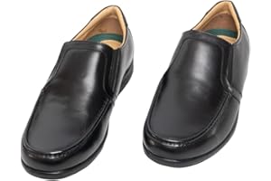 Roamers Mens Leather XXX Extra Wide Twin Gusset Casual Shoe