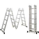5,7 Metre 20 Basamaklı Akrobat &Ccedil;ok Ama&ccedil;lı Merdiven Al&uuml;minyum