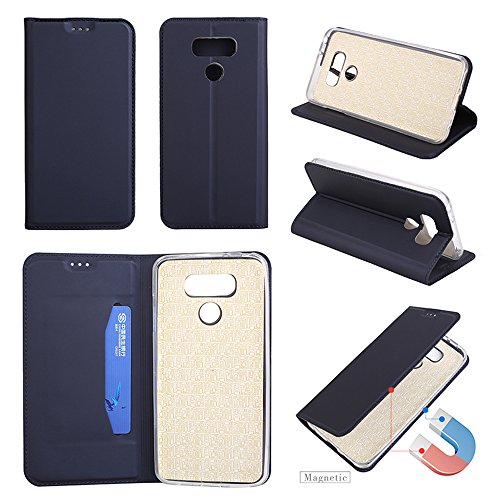 Funluna Funda LG G6, Carcasa Cartera Flip de Piel PU Libro Billetera con Función de Soporte y Ranuras de Tarjeta para LG G6