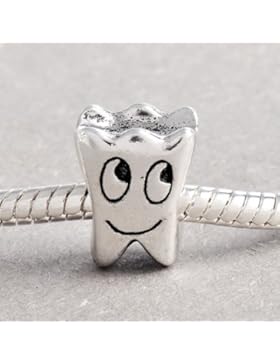 Buckets des Lachenden Perlen Charm Bead Zahn