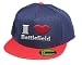 Produktbild I LOVE Battlefield, Snapback Cap, 5 Panel / Bluered