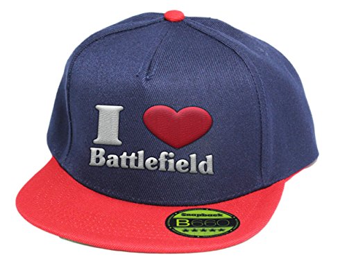 Preisvergleich Produktbild I LOVE Battlefield, Snapback Cap, 5 Panel / Bluered