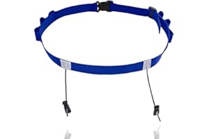 EIYVPRA Blu Cintura Porta-Pettorale, Regolabile, per Gare di Running Triathlon Maratona Cintura per Atleti Cintura Corsa Ciclismo