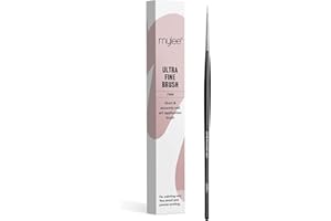 Mylee Pennello Ultrasottile da 7mm per Nail Art Gel e Applicazione Smalto. Strumento per Manicure di Qualità Professionale, Ideale per l’Uso a Casa o in Salone