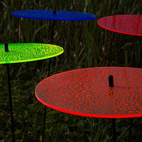SUNPLAY „Sonnenfänger-Scheiben“ im FARBMIX, 5 Stück zu je 10 cm Durchmesser im Set + 35 cm Schwingstäbe - 4
