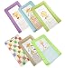 Produktbild Little Roosters Nursery Animal Characters Wickelunterlage für Babys, groß, wasserdicht, mit weicher Polsterung Elephant Lilac