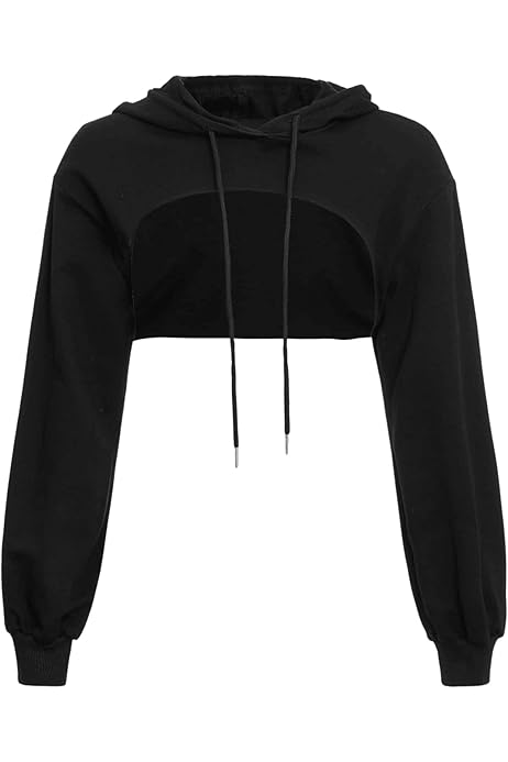 Crop Pullover Bauchfreier Pullover Damen YEBIRAL Crop Pullover