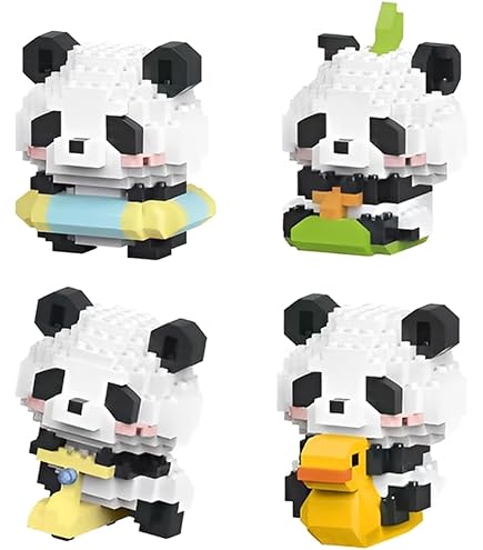 Set Di Mini Mattoncini Panda 3 In 1 – 1298 Pezzi Da Costruzione Per Adulti E Bambini 6+ - 2