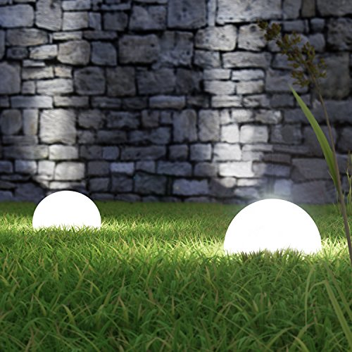 Plaights Solar Bodenleuchten außen led in weiß | 5 Bodenstrahler und 1 Solarmodul enthalten | Boden-Lichterkette perfekt geeignet für Garten, Terrasse, Wegbeleuchtung oder Garageneinfahrt - 6