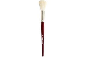 Silver Brush Limited 5518S Silver Mop White Round Paintbrush, Oil, Acrylic, and Watercolour Brush, Short Handle, Size 20