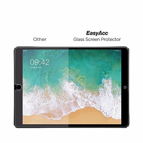 EasyAcc iPad Pro 10.5 Schutzfolie, Klar Anti-Kratz 9H Hardness Glas Folie Panzerfolie Displayschutz – iPad Pro 10.5 Gehärtetem Glas - 3