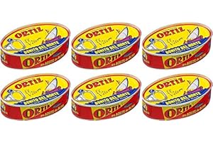 Ortiz Bonito del Norte weißer Thunfisch in Olivenöl 112 gr. (Packung mit 6)