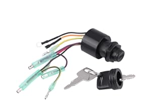 KEENSO Ignition Key Switch, Boat Ignition Key Switch Assembly for Mer-cury Outboard Remote Control Box 87-17009A5