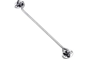 INHDBOX Sturmhaken mit öse, Kabinenhaken Edelstahl Fensterhaken Torhaken Türhaken Fensterriegel Schuppen Tor Garage