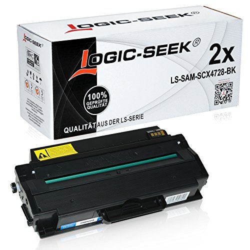 2 Toner für Samsung MLTD-103 für Samsung ML-2950NDR 2951D ML-2955DW FW ND SCX-4726FN SCX-4728FD FW SCX-4729FD FWX - MLT-D103L/ELS - Schwarz je 2.500 Seiten
