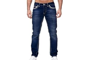 Oanviso Vaqueros Rasgados de Hombre Skinny Denim Jeans Hip Hop Slim Fit Pantalone Casuales Elasticos Agujero Pantalón Jeans Largo Hombre Vaqueros Ajustados