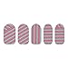 Tattify Striped Nail Wraps - Riptide (Set of 22)