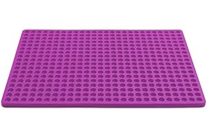 Songway Tapis de Cuisson en Silicone Mini-Moule de Cuisson antiadhésif résistant à la Chaleur et sans BPA pour Les Biscuits pour Animaux de Compagnie Viande Cuisson Réduire Les Calories (Purple)