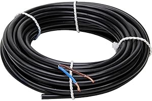 Kopp 152210845 H03 VV-F Tuyau conducteur Noir 2 x 0,75 mm² x 10 m