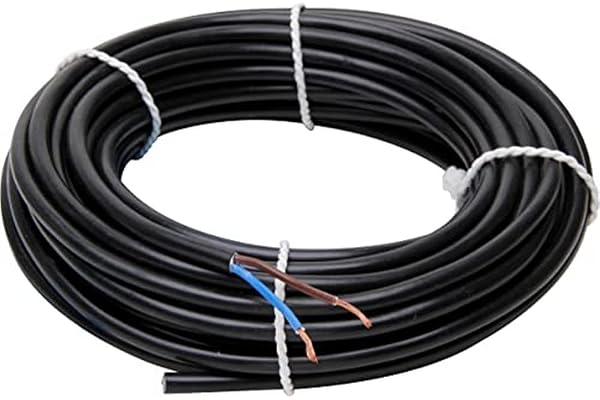 Kopp 152210845 Nätkabel H03 VV-F 2 x 0.75 mm², Svart, 10 m