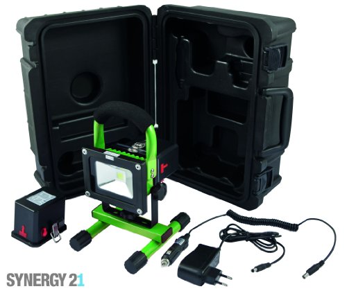 Synergy 21 LED Spot Outdoor Baustrahler 10W AKKU Koffer - 3