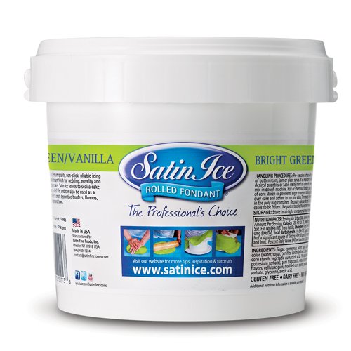 Pate a sucre noir vanille 1 Kg- Satin ice