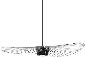 CHNB Msyyuu Suspension RéTro Vertigo Salon Lustre, Fibre De Verre + PolyuréThane De Chapeau Design Moderne Salon Cuisine Salle De Bain ÉClairage DéCoratif, E27 (diamètre 140cm)