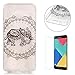 Produktbild CaseHome Silicone Gel Samsung Galaxy A5 2016/A510F Hülle(Mit Frei HD Displayschutzfolie) Transparent Weiche Silikon Schutzhülle,Weicher Flexibel Klar Gel Silikon TPU Hülle Superdünn Stoßfest Tasche Telefon-Kasten Schutz Tasche Schutzhülle Durchsichtig Handyhülle Silikon Case Schale für Samsung Galaxy A5 2016/A510F with Unique Black Pattern Design-Mandala-Elefant