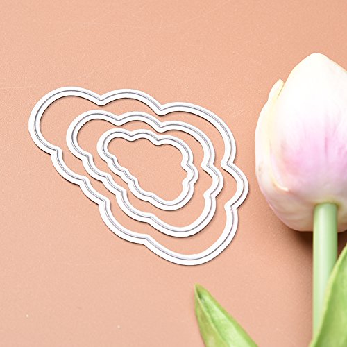 Blue Vessel 3pcs Scrapbooking DIY Wolke Schneidvorlagen Papierkarten Dekor Schneiden Schablone - 4