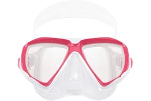 BEISITONG LIMITED GROUP Kids Junior Boy Girl Diving Masks Silicone Anti Fog Anti Leak Dive Swimming Goggles Tempered Glass Lens Watertight Wide Clear View Safety Glasses Scuba Swim Diving Snorkeling Mask for Child Age 5-12Y